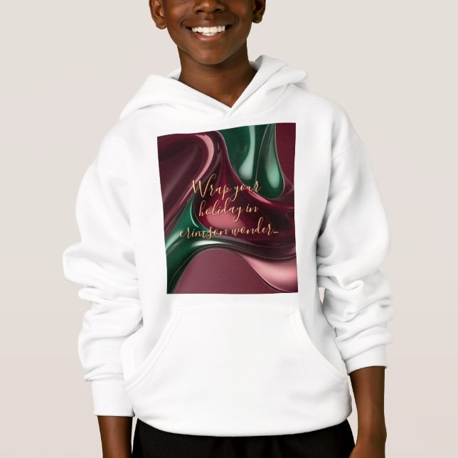 Barnpullover hoodie i stilren grafik t shirt (Framsida)