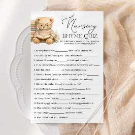 Barnramsa Frågesport Sagobok Björn Baby Shower Lek