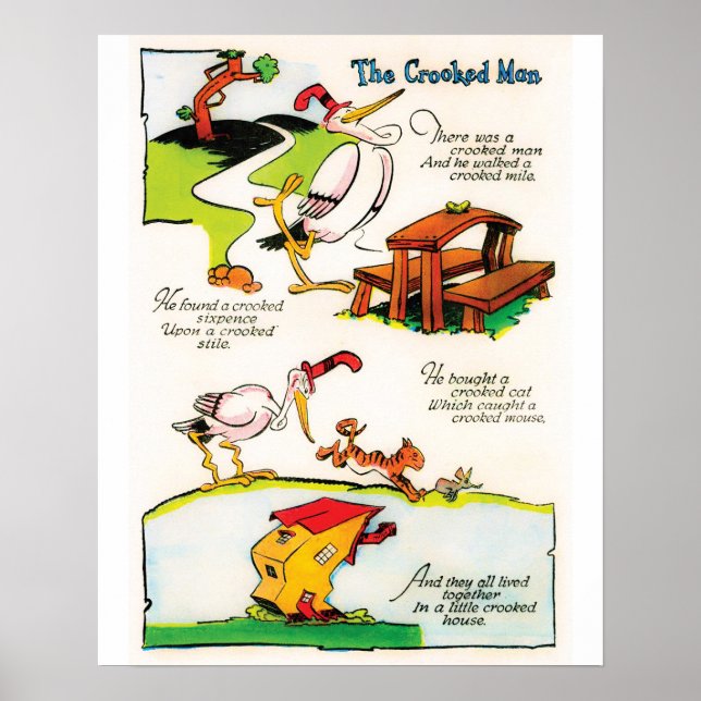 Barnramsaffisch "Crooked Man" Poster (Framsidan)