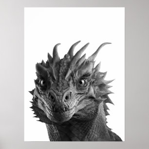 Barnrum för Dragon Realistic Porträtt Barn Poster