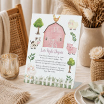 Barnrumsblöjor Farmdjur Baby Shower