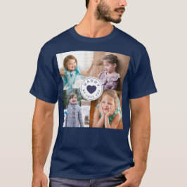 Barns 4 Photo Collage Pappa Vi Kärlek You T Shirt