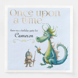 Barns älvstumma och Knight Blue Pappersservett