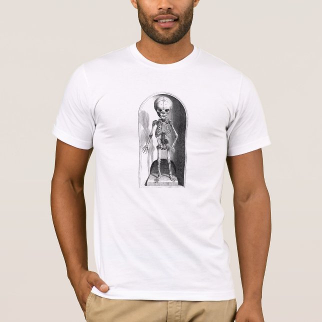 Barns Anatomiska Skeleton Front and Back T Shirt (Framsida)