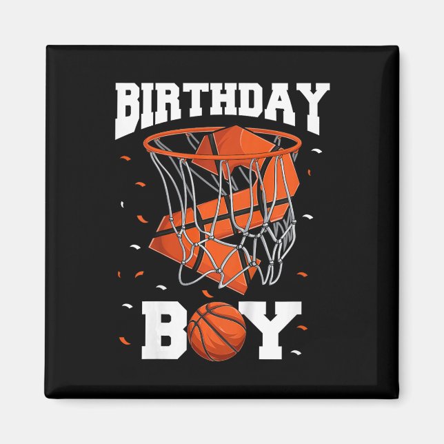 Barns andra födelsedag Basketboll två år gammal ba Magnet (Framsidan)