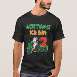 Barns andra födelsedag: "Farmer Cow Tractor Boys I T Shirt