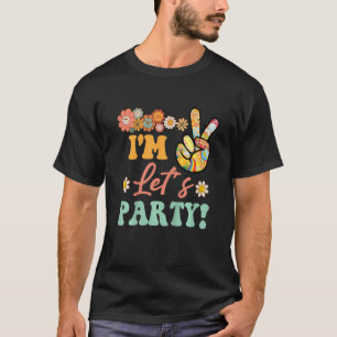 Barns andra födelsedag Flickor Retro Solros Groo T Shirt