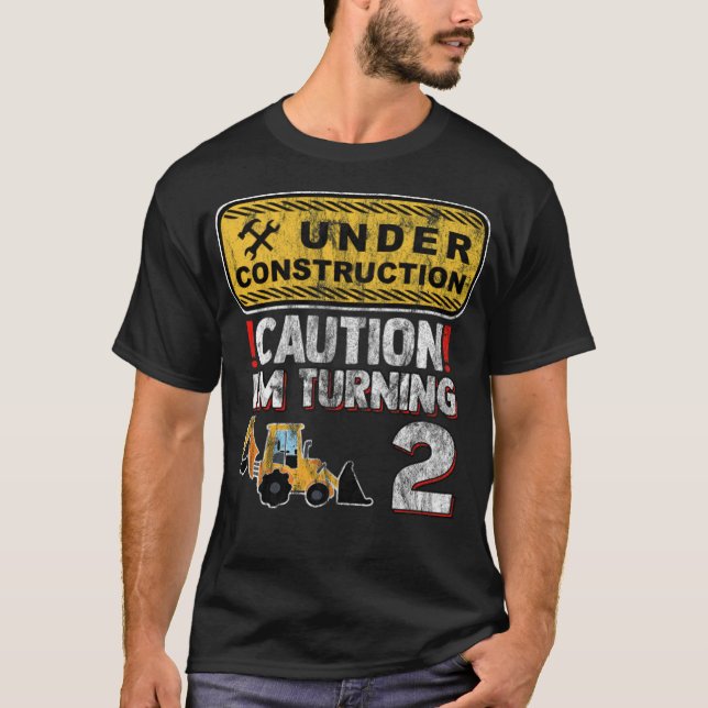 Barns andra födelsedag i Lastbil T Shirt (Framsida)