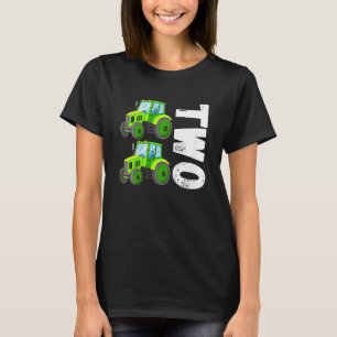 Barns andra födelsedag: två traktorer Kids Småbarn T Shirt