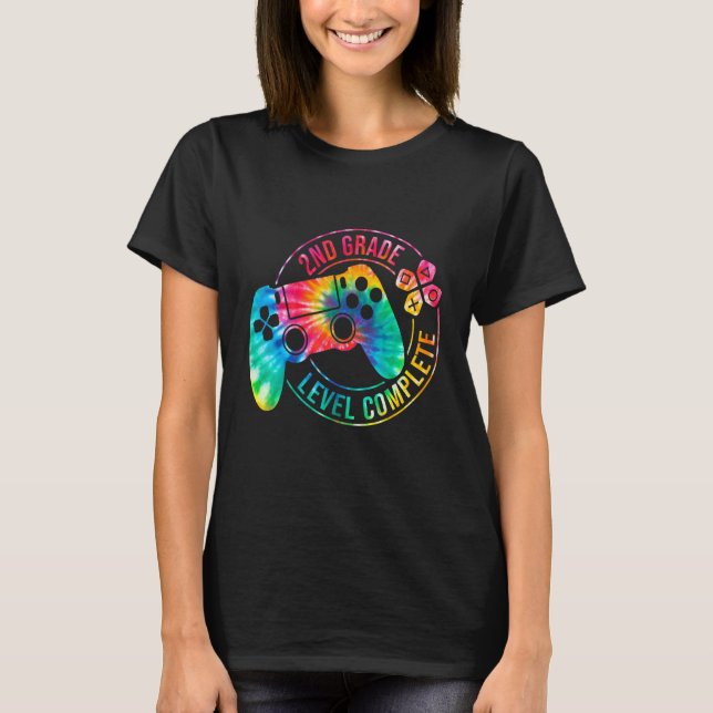 Barns andra Klass Studenten Tie Dye Peace Out andr T Shirt (Framsida)