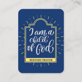 Barns Bedtime Prayer Card Placeringskort