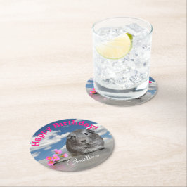 Barns beställnings- blommor för underlägg papper rund