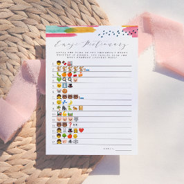Barns Bok Emoji Pictionary | Rosa och blått Inbjudningar