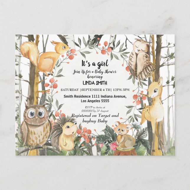 Barns bokar om skogar och skogsväxter i vykort (Framsida)