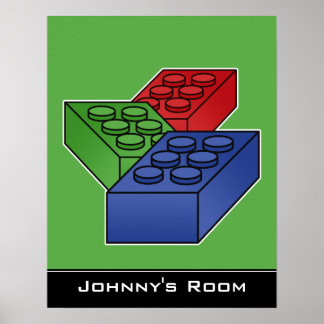 Barns Byggande block Poster