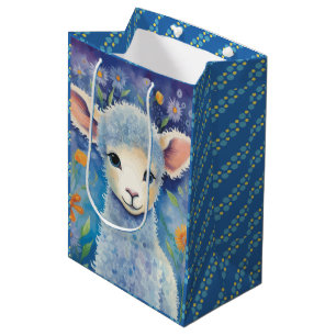 Barns Cute Sheep i Vår