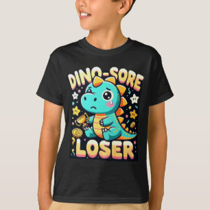 Barns "Dino-Sore Loser" - Ledsen Dinosaur Design T Shirt
