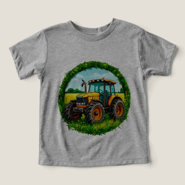 Barns dragfordon i leksak t shirt (Design Framsida)