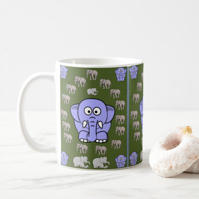 Barns elefant Mugg (Med munk)