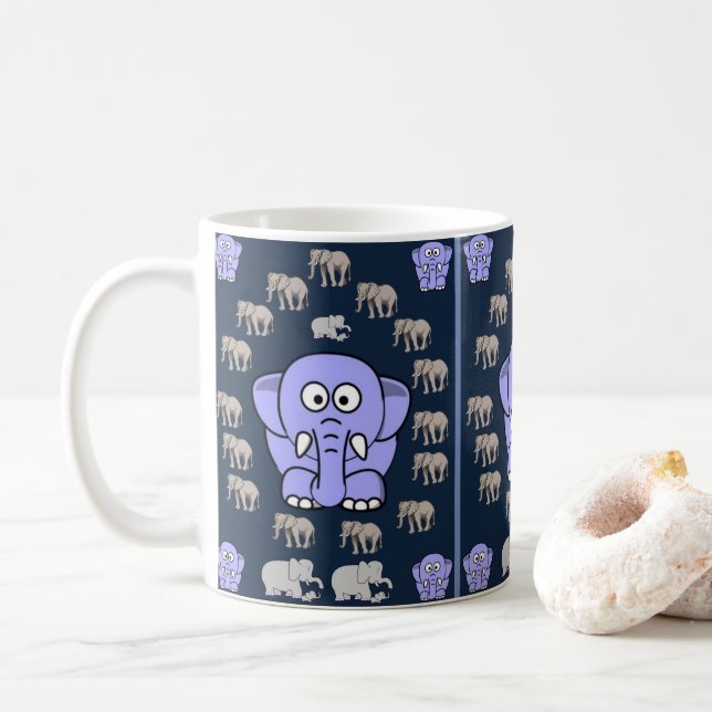 Barns elefant Mugg (Med munk)