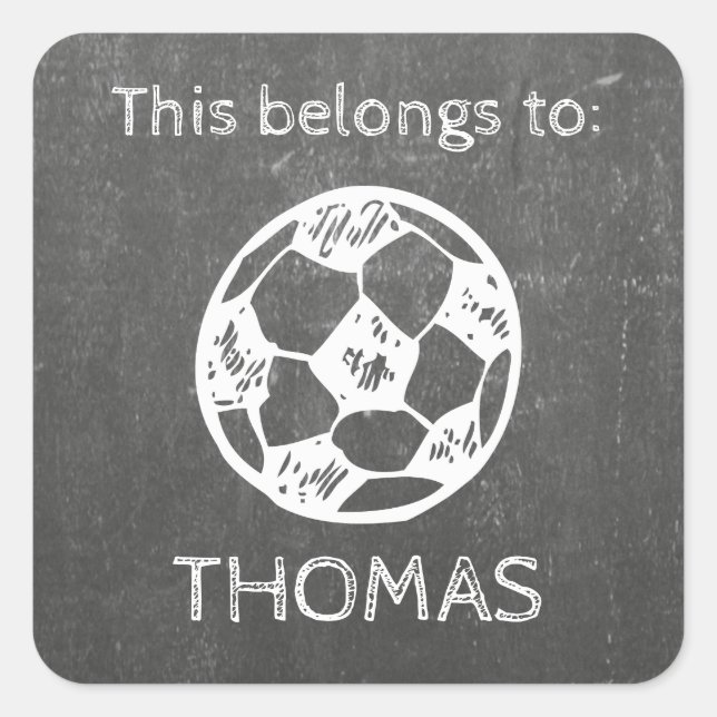 Barns etiketter - fotbolls-EM | vattentät (Framsida)