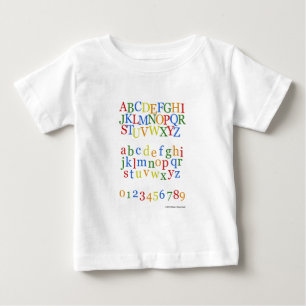 Barns färgrik alfabetUpper + Litet T Shirt