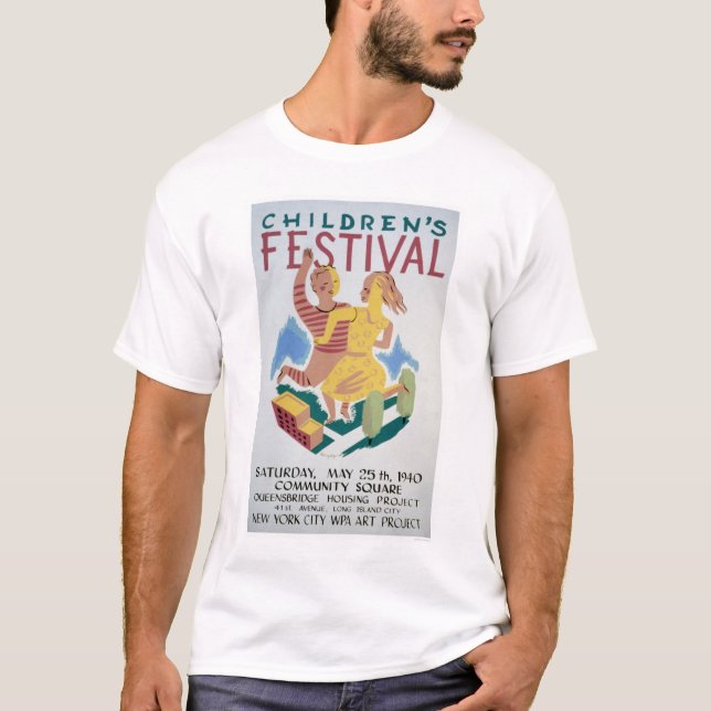 Barns festival NYC 1940 WPA Tee (Framsida)