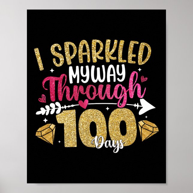 Barns flickor jag sparkade mig genom 100 dagar. poster (Framsidan)