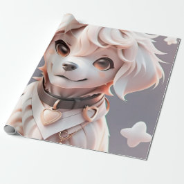 Barns födelsedag av Puppy Gift-avfall från Rosa Presentpapper