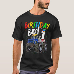 barns födelsedag Boy 1 Year Old Monster Lastbil F T Shirt