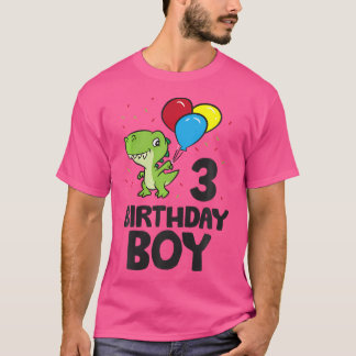 Barns födelsedag Boy 3Rd Birthday Dinosaur T Shirt
