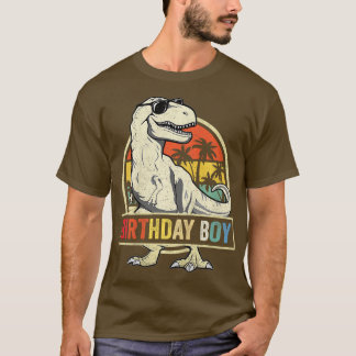 Barns födelsedag Boy Dino T Rex Dinosaur Boys Matc T Shirt