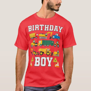 Barns födelsedag Boy Funny Construction Birthday  T Shirt