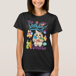 Barns födelsedag född november 24 barn t shirt