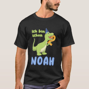 Barns födelsedag Outfit 2 år Dino Dinosaur Noah Bi T Shirt