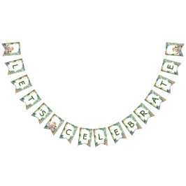 Barns födelsedag Party Jungle Safari Animals for B Vimplar