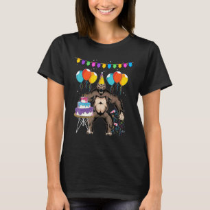 Barns födelsedag Party Zoo Animal Ape Monkey Goril T Shirt