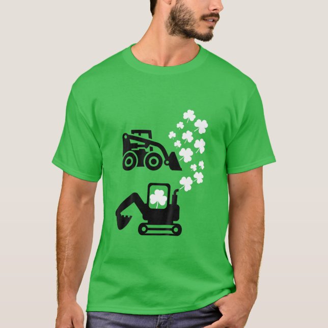 Barns födelsedag St patricks day Lastbil Gag Gift  T Shirt (Framsida)