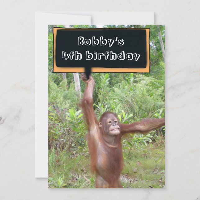 Barns födelsedagsfest inbjudningar (Framsida)