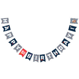 Barns födelsedagsfest med havsdjur vimplar