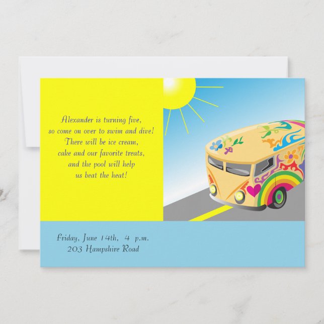 Barns födelsedagsinbjudan inbjudningar (Framsida)