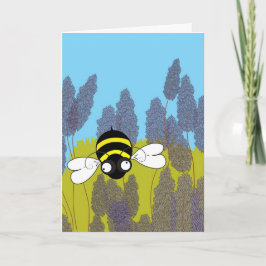Barns födelsedagskort Lavender Bee Card Kort