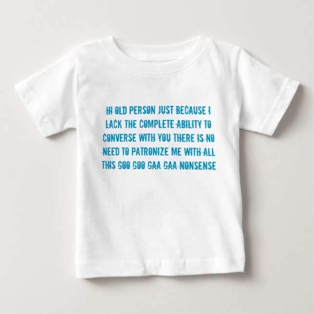 barns för åldringtalbebis skjorta för t tee shirt (Framsida)