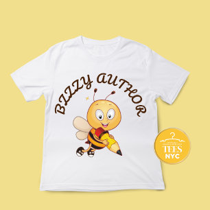 Barns författare i Bok Unisex Bee T-shirt