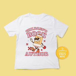 Barns författare i Bok Unisex Groovy T-shirt