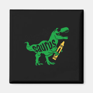 Barns första dag i förK Saurus Trex Girls Boys Kin Magnet