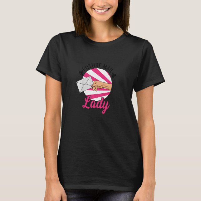 Barns framtida e-post Dam för din framtida e-post  T Shirt (Framsida)