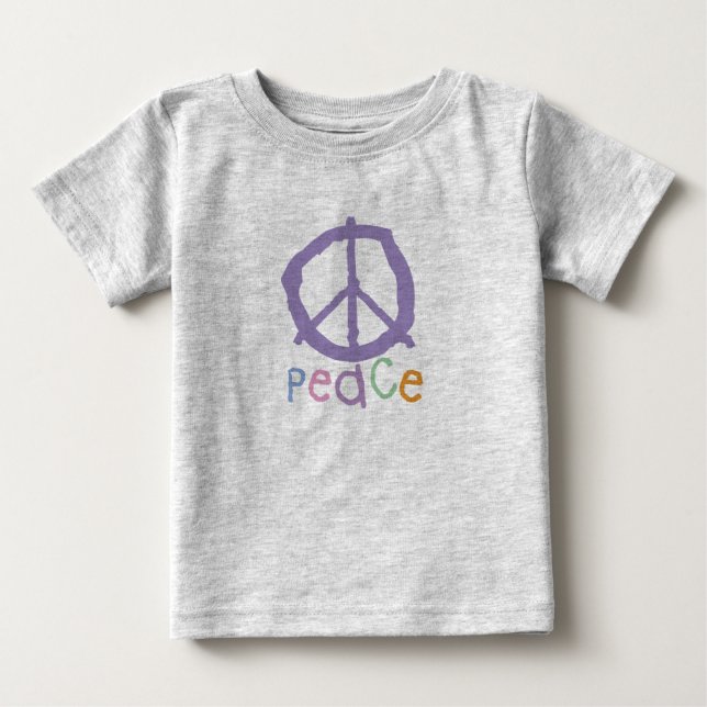 Barns fredstecken tee shirt (Framsida)