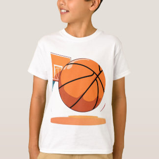 Barns grundläggande T-Shirt - Big Basketball