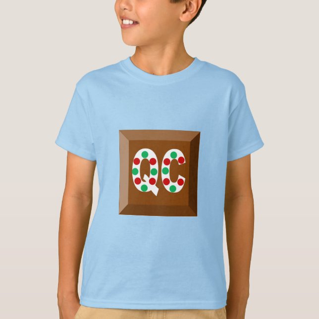 Barns grundläggande T-Shirt blue CHOCOLATE QUEBEC (Framsida)